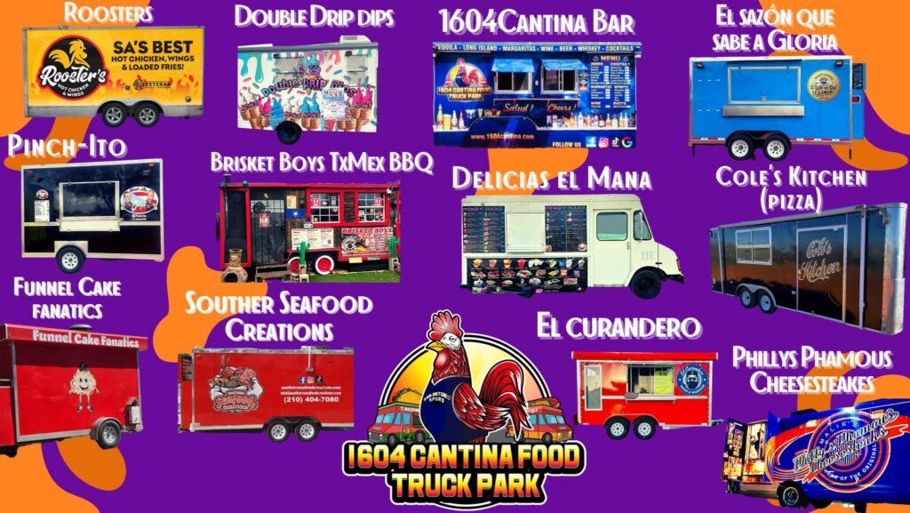 alt="1604 Cantina food trucks with bar seating"